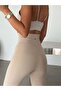 High Waist Spanish Flare Leggings - Stone - 5