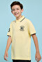 Print Detail Polo T-Shirt with Short Sleeves - 3
