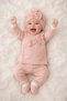 Seasonal Cotton 5-Piece Newborn Baby Girl Hospital Discharge Bodysuit Set, Suitable for Use between 0-3 Months - 4
