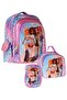 Triple Primary School School Bag Set - Blue - Group Printed - Girls - Setwg-W6049A