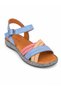 Lucia Blue -Pink Detail- Genuine Leather Women's Sandals - 4