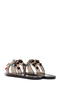 Women's Black Stone Jelly Slippers 26Sfe4938Pv - 6