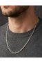 Men's Steel Necklace Figaro Series Stainless Steel Silver Color - 2