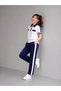Women's Polo Collar Stripe Detailed Two-Piece Sports Top and Bottom Set - 5