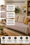 Quality Lux Cotton Sofa Cover Bohemian Sofa Throw Sofa Bed Cover Armchair Cover Non-Slip Seating Area Cover 115 X 200 Dusty Rose - 6