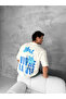 Front and Back Printed Oversized Crew Neck Tshirt - 4