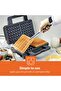 1000W Deep Fill Waffle Maker | 2 Slice Non-Stick Electric Belgian Waffle iron Machine - 7