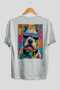 For Dog Lovers 63 Back Dog Print White Oversize T-Shirt 100% Cotton Unisex Dog Lover Premium Design