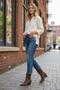Imported genuine leather western women's summer boots - k262-md-54- - 3