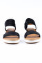 Genuine Leather Black Wedge Heel Women's Sandals - Z267493 - 3