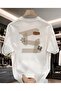 Men's Oversize Printed T-Shirt – Back-Printed Relaxed Fit Casual T-Shirt