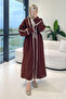 Ibiza Ribbed Muslin Kimono - Brown - 2