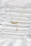 Brass Gold Color Minimal Dangle Star Model Women's Necklace - 2