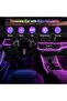 طقم إضاءة LED للسيارة - إضاءة داخلية ذكية RGB مع تحكم عبر التطبيق، ومزامنة مع الموسيقى، وجهاز تحكم عن بعد. 4 أمتار - 3
