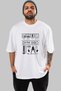 Gym Bro Oversize Front Printed White T-Shirt 100% Cotton Streetwear Premium Comfortable Fit - 2