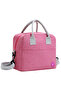 Convertible Bento Lunch Box w/ Insulated Lunch Bag-Pink - 2