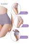 Women 3 Pack High-rise Underwear Set with Antibacterial Lining, Soft Stretchy Panties with Lace Edge - 3