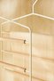 4 Pieces of 3-Tier Matte White Metal Clothes Hangers with Wooden Supports, Garment Hanger 32X36.5X0.47 - 2
