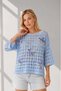 Women's Boat Neck Openwork Casual Knitwear Blouse 8258 - 3