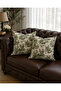 Green Duck Fabric French Peasants Patterned Decorative Throw Pillow Cover - Dowry Set of 2 - 7