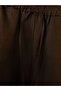 Lcw Modest Brown Women's 100% Linen Trousers with Elastic Waist - 6