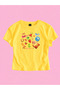 Women's Fruit Festival Printed Crew Neck Tight Crop Tshirt - 2