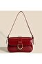 Women's Small Crossbody Bag Leather Shoulder Purse with Zipper Closure - 5