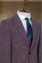 Burgundy Textured Slim Fit Classic Men's Blazer Jacket - 3
