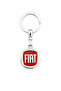 High-Quality Fiat Logo Luxury Chrome-Plated Auto Keychain, 9cm X 3.5cm Size, Stylish Gift Car Accessory