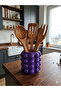 Bubble Countertop Upright Spoon Holder Organizer Purple - 2