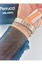 Steel Strap Minimal Case 2 Year Warranty 3 Atm Waterproof Women's Wristwatch + Bracelet Gift - 7
