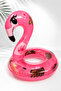 65 cm Flamingo Headed Glittery Bagel