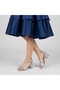(Mini Women) Multi-Colored Pile Heeled Girls' Evening Dress Shoes Gray - 2