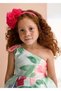 Mayoral Abel Lula Girl's Floral Taffeta Evening Dress Green - 2