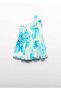 Mayoral Abel Lula Girls' One-Shoulder Chiffon Evening Dress Blue - 2