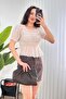 Front Tie Draped Transparent Princess Stone Blouse