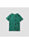 Skater Print T-Shirt with Short Sleeves - 2