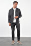 Smoked Berber Collar Slim Fit Flexible Coat 1007260154