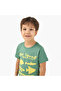 Crew Neck Short Sleeves T-shirt with Graphic Print - 4