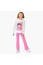 Girls T-shirt with Sequin Detail Barbie Print - Cotton - Long Sleeves - 2