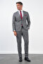 Black-White Mono Collar 6 Drop Slim Fit Full Lining Flexible Suit 1001260172