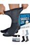 Diabetic Socks for Men - 4 Pairs Crew Diabetic Neuropathy Socks for Men | Diabetic Socks for Men 9-12