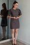 Women's Tencel Watermelon Sleeve Mini Denim Dress
