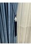 Fon Perde Side Binding Kuka Braçol Dark Blue