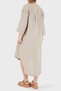 Striped Relaxed Fit Button Detailed V-Neck Dress Dress 25547L - 3