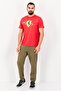 Mens Scuderia Ferrari Race Big Shield Tee - Red - 3
