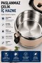 3-Tier Stainless Steel Food Container 1800 ml Leak-Proof Portable Lunch Box with Lid - 5