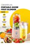 Portable and Lightweight Multi-Functional Wireless Electric Juicer Blender Cup with Leak-proof Seal 140 W NU05 Pink
