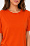 Organic Cotton Orange Printed Women's Shorts Pajama Set - 3