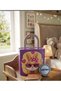 Lock-Shaped Giant Size Piggy Bank 26X17 cm Gift Metal Piggy Bank with Lid Easy to Open Model Purple Rabbit - 3